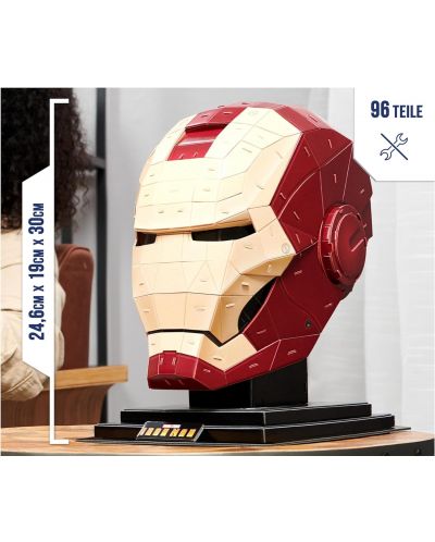 Παζλ 4D Spin Master 96 κομμάτια - Marvel: Iron Man Helmet - 5