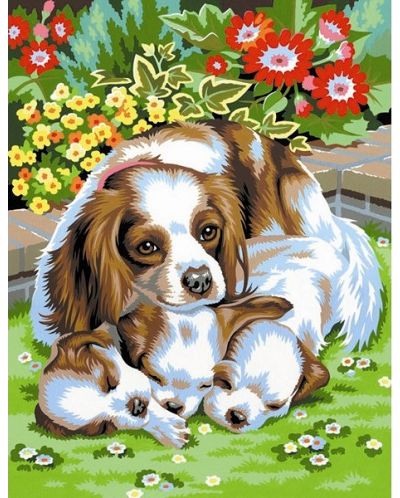 Δημιουργικό σετ ζωγραφικής KSG Crafts - Αριστούργημα, Τα σκυλιά - 2