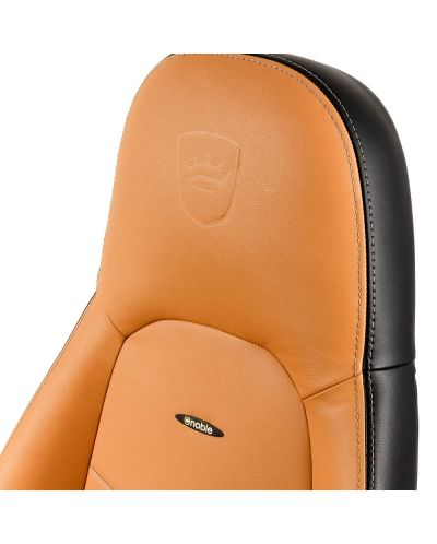 Καρέκλα gaming noblechairs - ICON, φυσικό δέρμα, cognac/black - 7