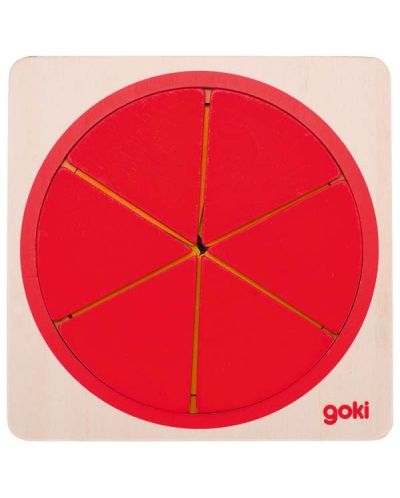 Ξύλινο παζλ Goki - Κύκλος - 2