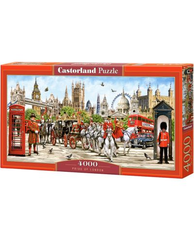 Πανοραμικό παζλ Castorland 4000 κομμάτια - The pride of London, Richard McNeill - 1