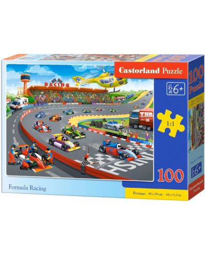 Παζλ Castorland 100 κομμάτια - Αγώνας Formula 1 - 1