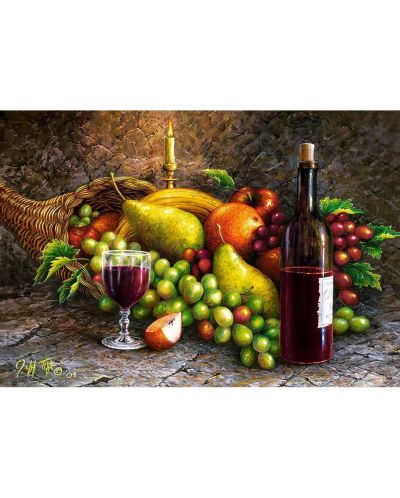Παζλ Castorland 1000 κομμάτια - Φρούτα και κρασί  - 2