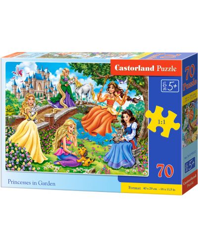 Παζλ Castorland 70 κομμάτια - Πριγκίπισσες στον Κήπο - 1