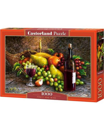 Παζλ Castorland 1000 κομμάτια - Φρούτα και κρασί  - 1