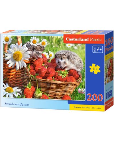 Παζλ Castorland 200 κομμάτια - Strawberry dessert - 1