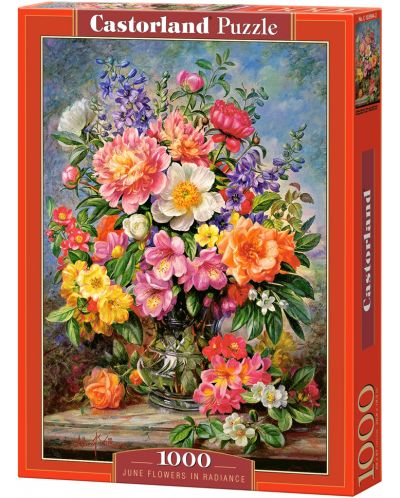 Παζλ Castorland 1000 κομμάτια - Λουλούδια του Ιουνίου, Albert Williams - 1