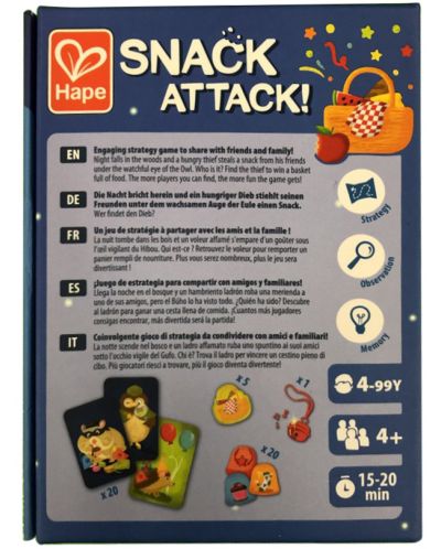 Παιχνίδι με κάρτες Hape - Snack Attack - 3