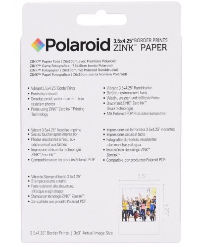 Χαρτί φωτογραφιών Zink - за Polaroid POP, 3x4",40 τεμάχια - 6