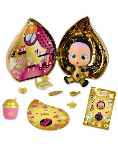 Μίνι κούκλα που κλαίει με χρυσά δάκρυα IMC Toys Cry Babies Magic Tears - Golden, ποικιλία - 2