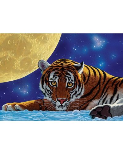 Παζλ Art Puzzle 500 κομμάτια - Τίγρης στο σεληνόφως - 2