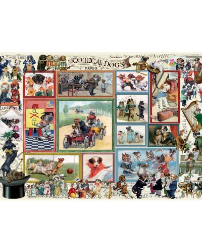 Παζλ Anatolian 2 x 500 κομμάτια - Κόμικς με γατάκια και σκυλάκια, Barbara Behr - 3