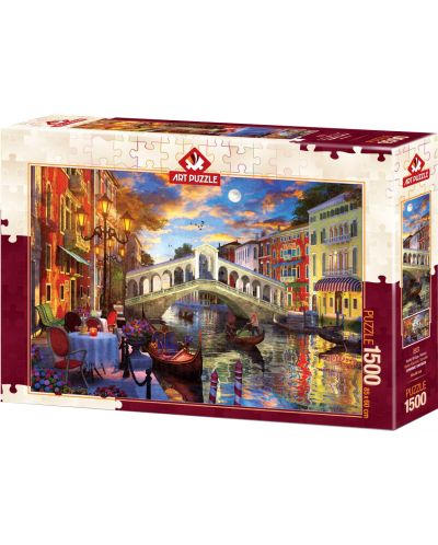 Παζλ Art Puzzle 1500 κομμάτια - Γέφυρα του Ριάλτο, Βενετία - 1