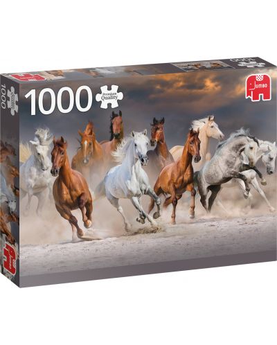 Παζλ Jumbo 1000 κομμάτια - Άλογα στην έρημο - 1