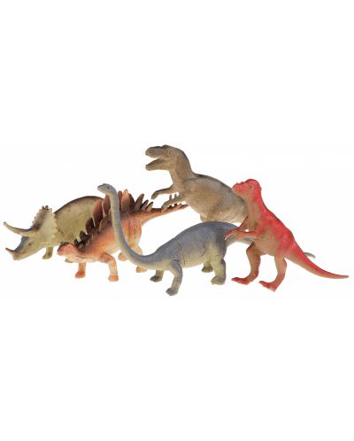 Σετ ειδώλια Toi Toys Animal World - Deluxe, Δεινόσαυροι, 5 τεμάχια - 1