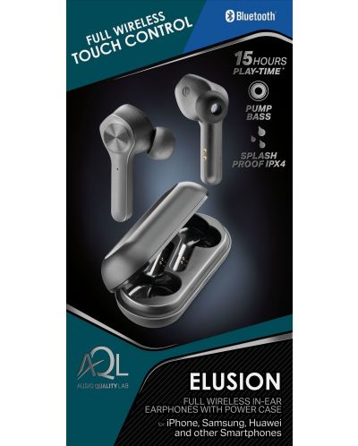 Ακουστικά AQL - Elusion, TWS, μαύρα - 3