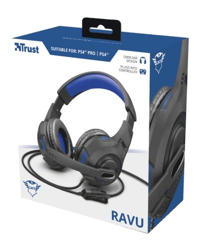 Gaming ακουστικά Trust - GXT 307B Ravu, για PS4, μπλε - 8