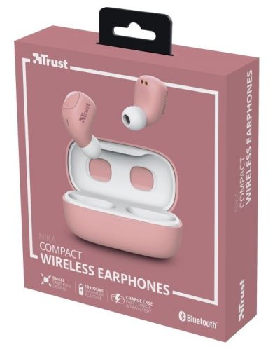 Ακουστικά Trust - Nika Compact, ροζ - 9