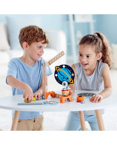 Ξύλινος κατασκευαστής Hape Junior Inventor - Επιστημονικό εργαστήριο με μαγνήτες - 5