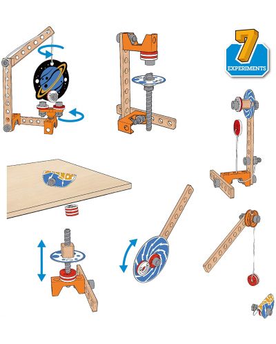 Ξύλινος κατασκευαστής Hape Junior Inventor - Επιστημονικό εργαστήριο με μαγνήτες - 4