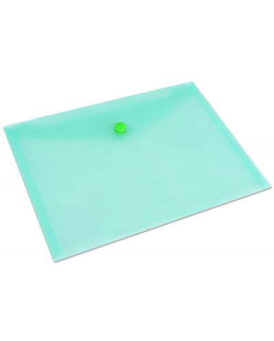 Φάκελος με κουμπί Spree, A5 - Πράσινος, διαφανής - 1