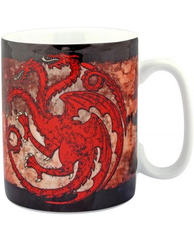 Κούπα  ABYstyle Television: Game of Thrones - Targaryen Sigil, 460 ml - 1