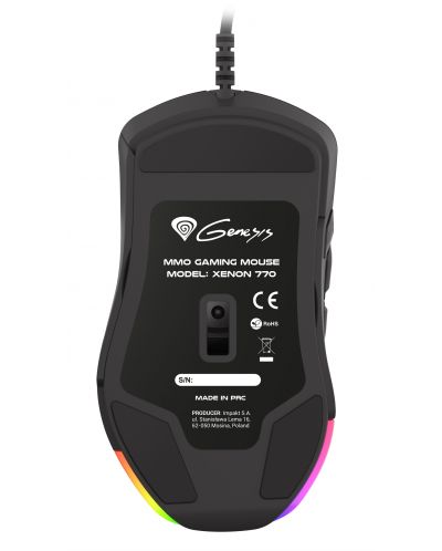 Gaming ποντίκι Genesis - Xenon 770, μαύρο - 12