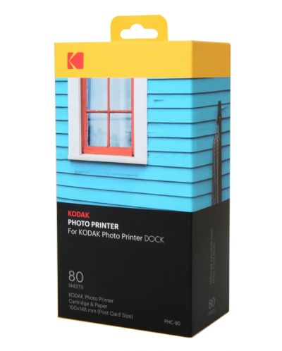 Toner και φωτογραφικό χαρτί Kodak -για εκτυπωτή φωτογραφιών Dock, 80 pack - 1