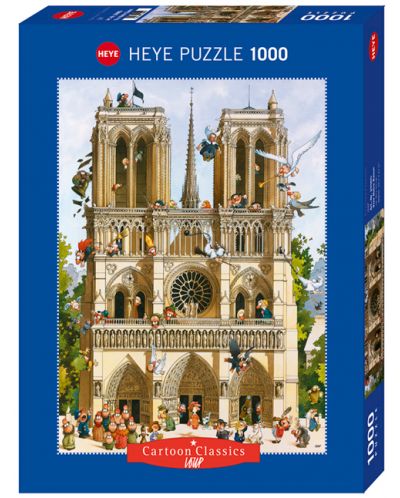 Παζλ Heye 1000 κομμάτια - Vive Notre Dame!, Jean-Jacques Loup - 1