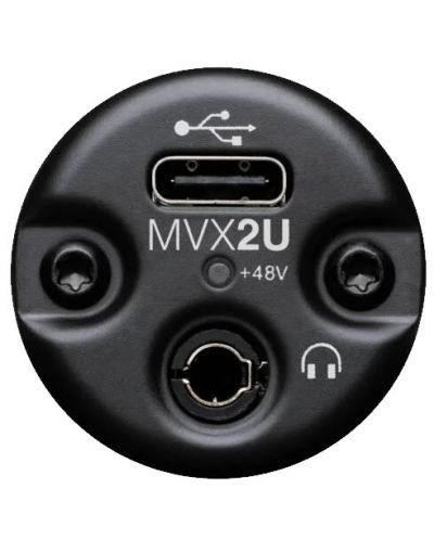 Προσαρμογέας μικροφώνου Shure - MVX2U, XLR/USB, μαύρο - 4