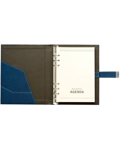 Ατζέντα Lemax -Elegance, Α5, με μηχανισμό, μπλε σκούρο - 2