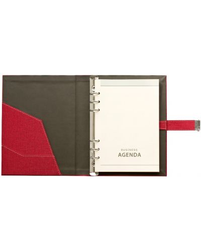 Ατζέντα Lemax -Elegance, Α5, με μηχανισμό, κόκκινο - 2
