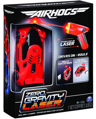 Σετ παιχνιδιού Spin Master Air Hogs - Αυτοκίνητο Zero Gravity Laser, κόκκινο - 1