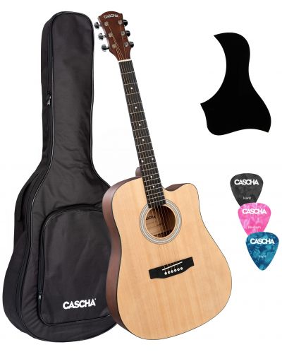 Ακουστική κιθάρα Cascha - Student Series CGA100,μπεζ - 1