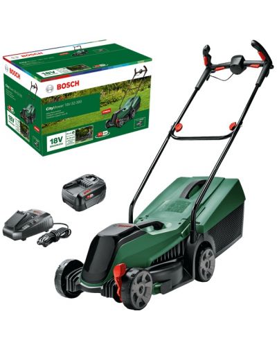 Επαναφορτιζόμενο χορτοκοπτικό Bosch - CityMower, 18V-32-300, με μπαταρία 4.0 Ah - 4