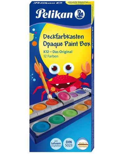 Ακουαρέλα Pelikan K12 - 12 χρώματα - 1