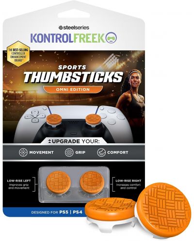Αξεσουάρ KontrolFreek - Performance Thumbsticks Omni, πορτοκάλι (PS4/PS5) - 1