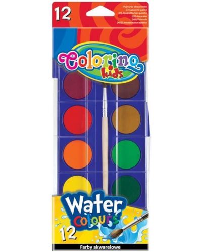 Colorino Kids ακουαρέλα - 12 χρώματα, μεγάλο κουτί - 1
