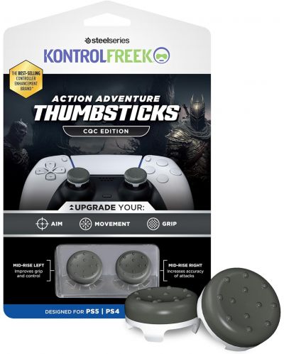 Αξεσουάρ KontrolFreek - Action Adventure Thumbsticks CQC, γκρι (PS4/PS5) - 1