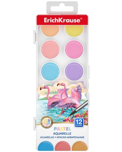 Ακουαρέλα Erich Krause - Pastel, 12 χρώματα - 1