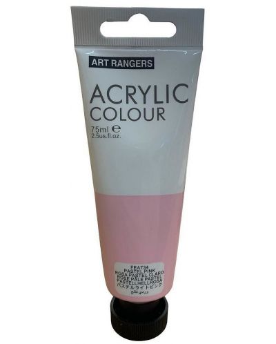 Ακρυλικό χρώμα  Art Ranger - Παστέλ ροζ, 75 ml - 1