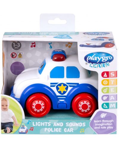 Ενεργό παιχνίδι  Playgro + Learn- Αστυνομικό αυτοκίνητο, με φώτα και ήχους - 2