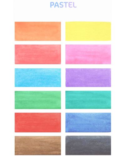 Ακουαρέλα Erich Krause - Pastel, 12 χρώματα - 4