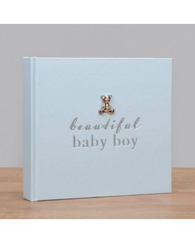 Άλμπουμ φωτογραφιών με ασημί διακόσμηση  Bambino - Beautiful baby boy - 2