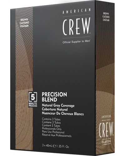 American Crew Βαφή μαλλιών, medium ash tones, 3 x 40 ml - 1
