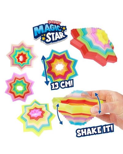 Παιχνίδι κατά του στρες Toi Toys - 3D αστέρι, ποικιλία - 1