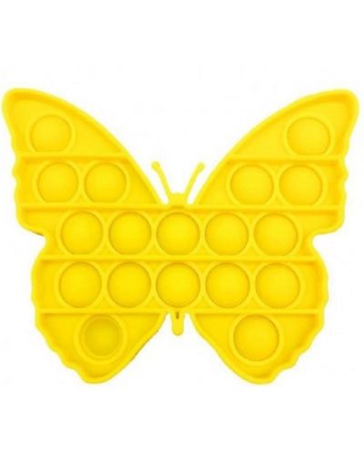 Παιχνίδι άντι-στρες Poppit Fidget - Πεταλούδα, κίτρινι - 1