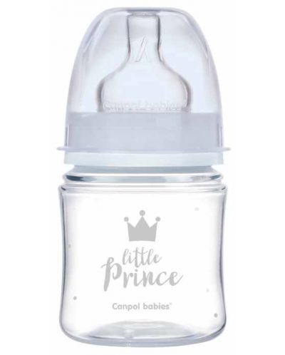 Μπουκάλι κατά των κολικών  Canpol Easy Start - Royal Baby, 120 ml,μπλε - 1