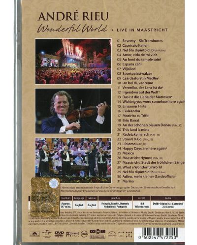André Rieu - Wonderful World - Live In Maastricht (DVD) - 2
