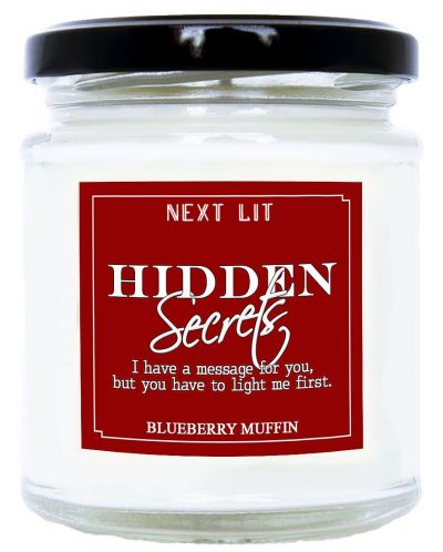 Αρωματικό κερί Next Lit Hidden Secrets - Θα έχουμε  αγόρι, στα αγγλικά - 1